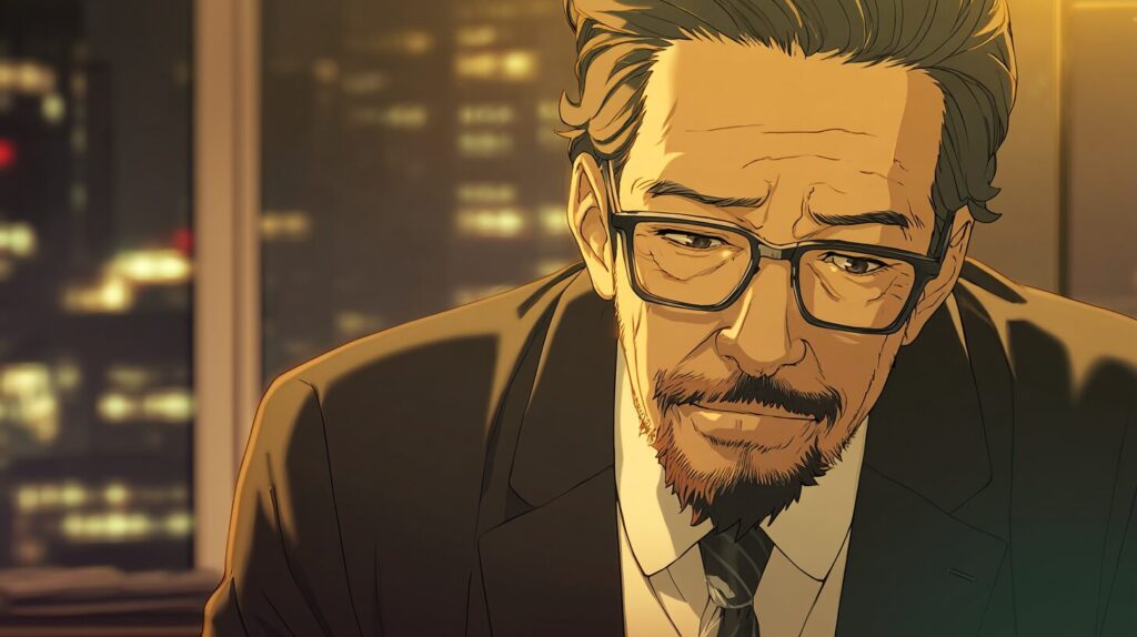 40代の男性が落ち込んでいる