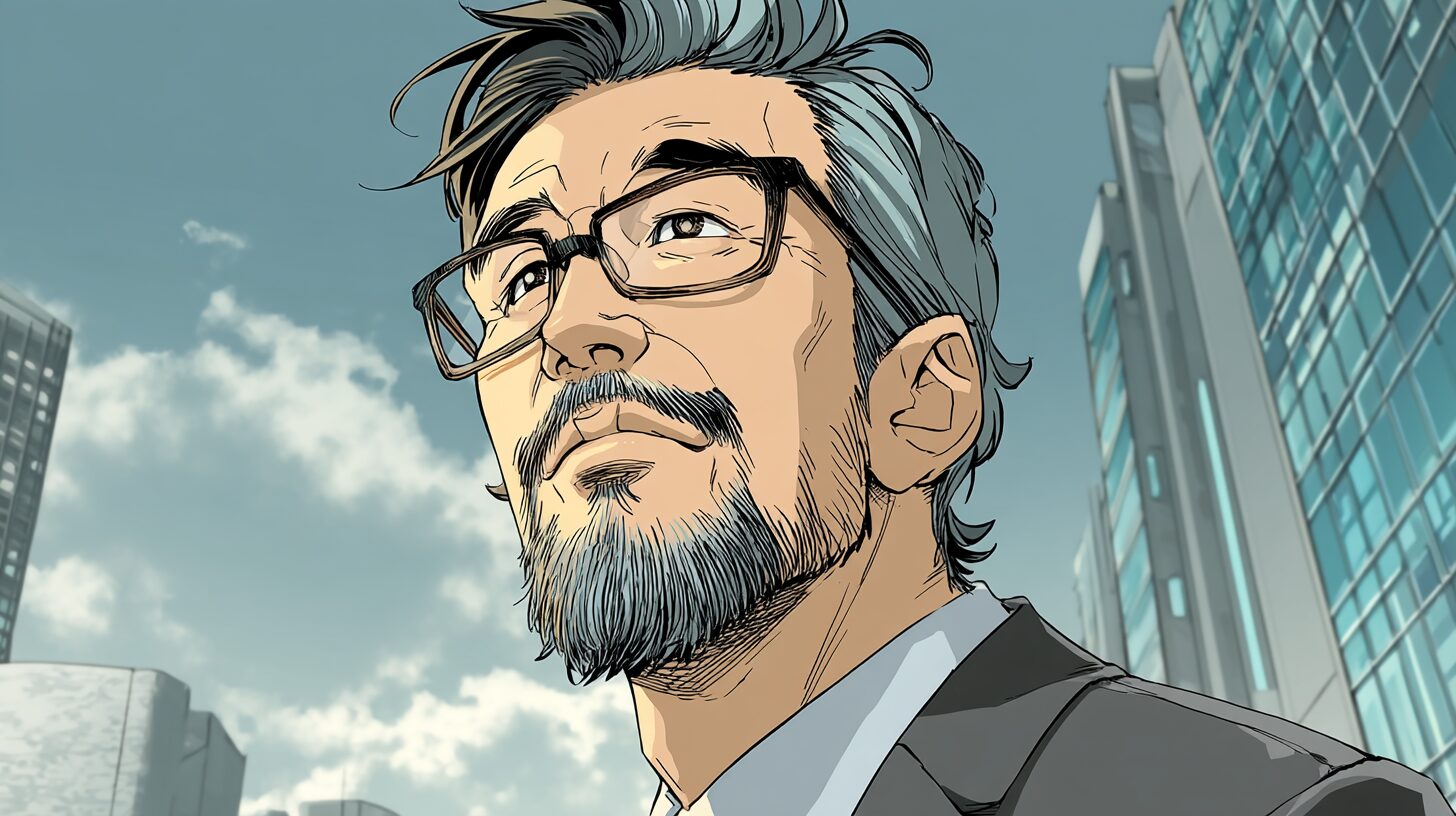 未来を見据える40代時男性