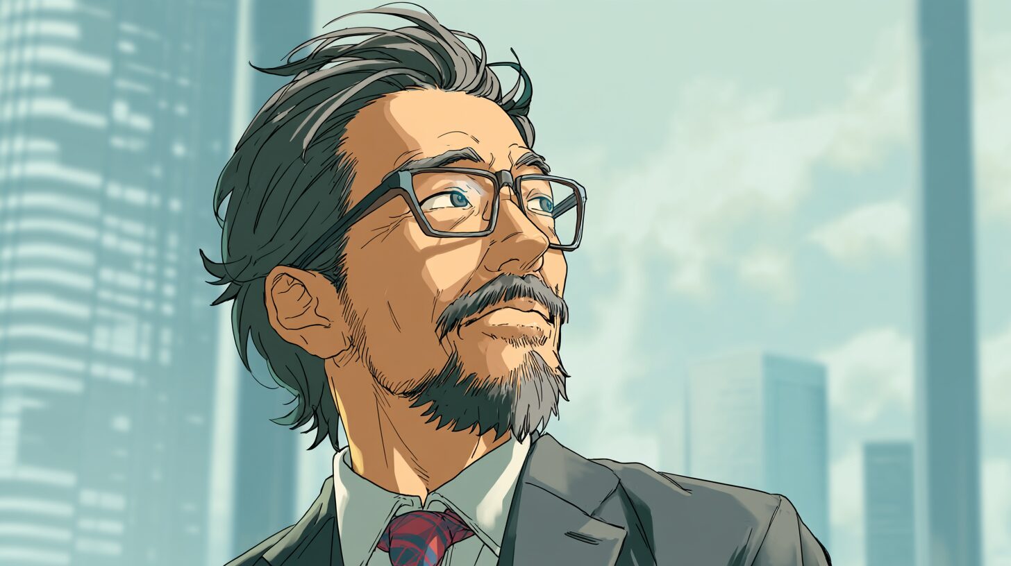 未来を見据える40代時男性