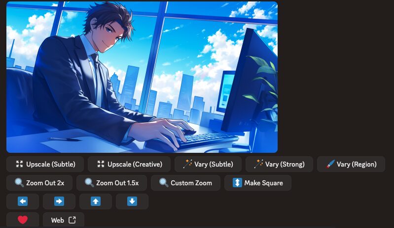 画像生成後の操作